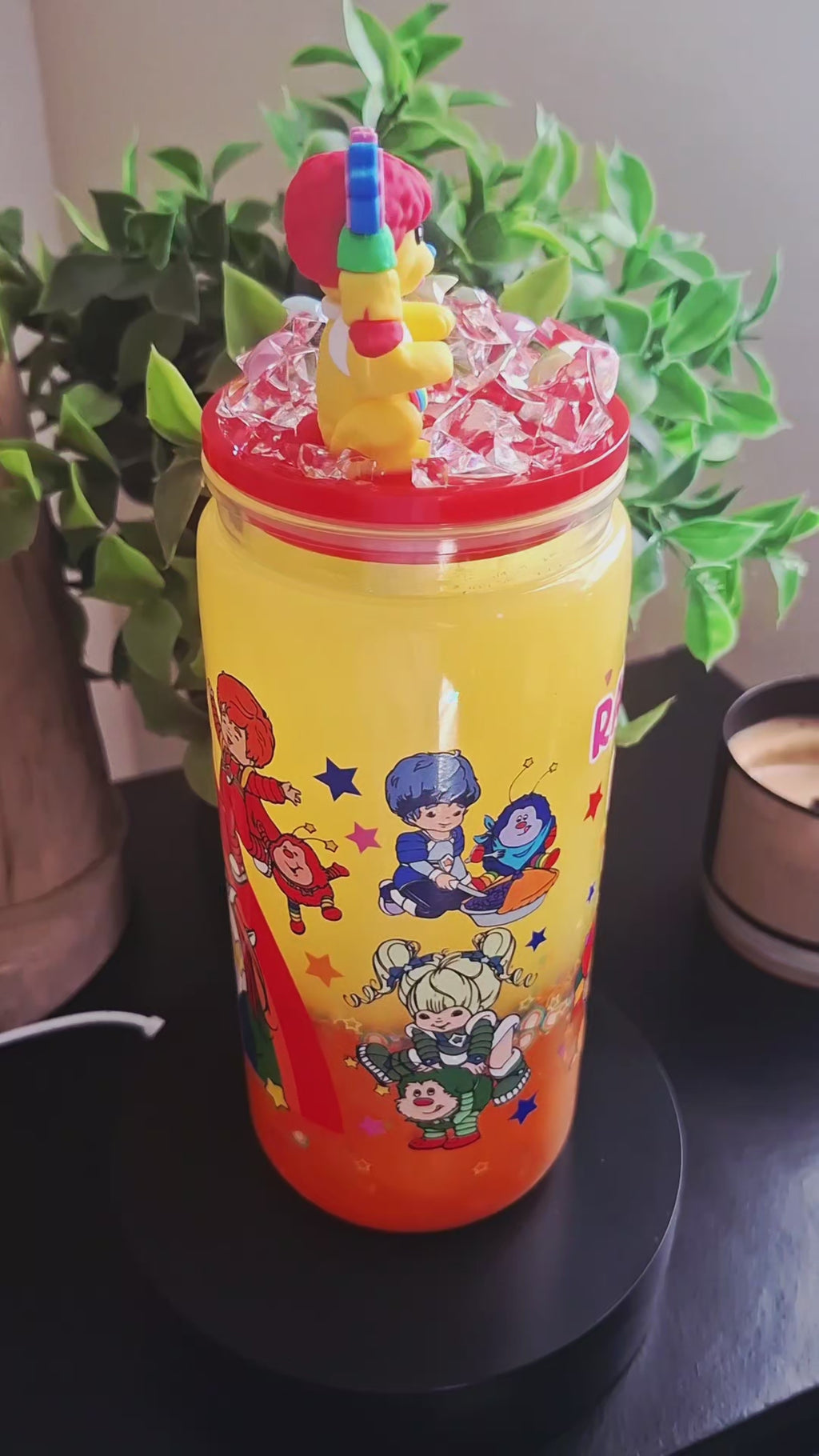 Rainbow Brite tapa decorada