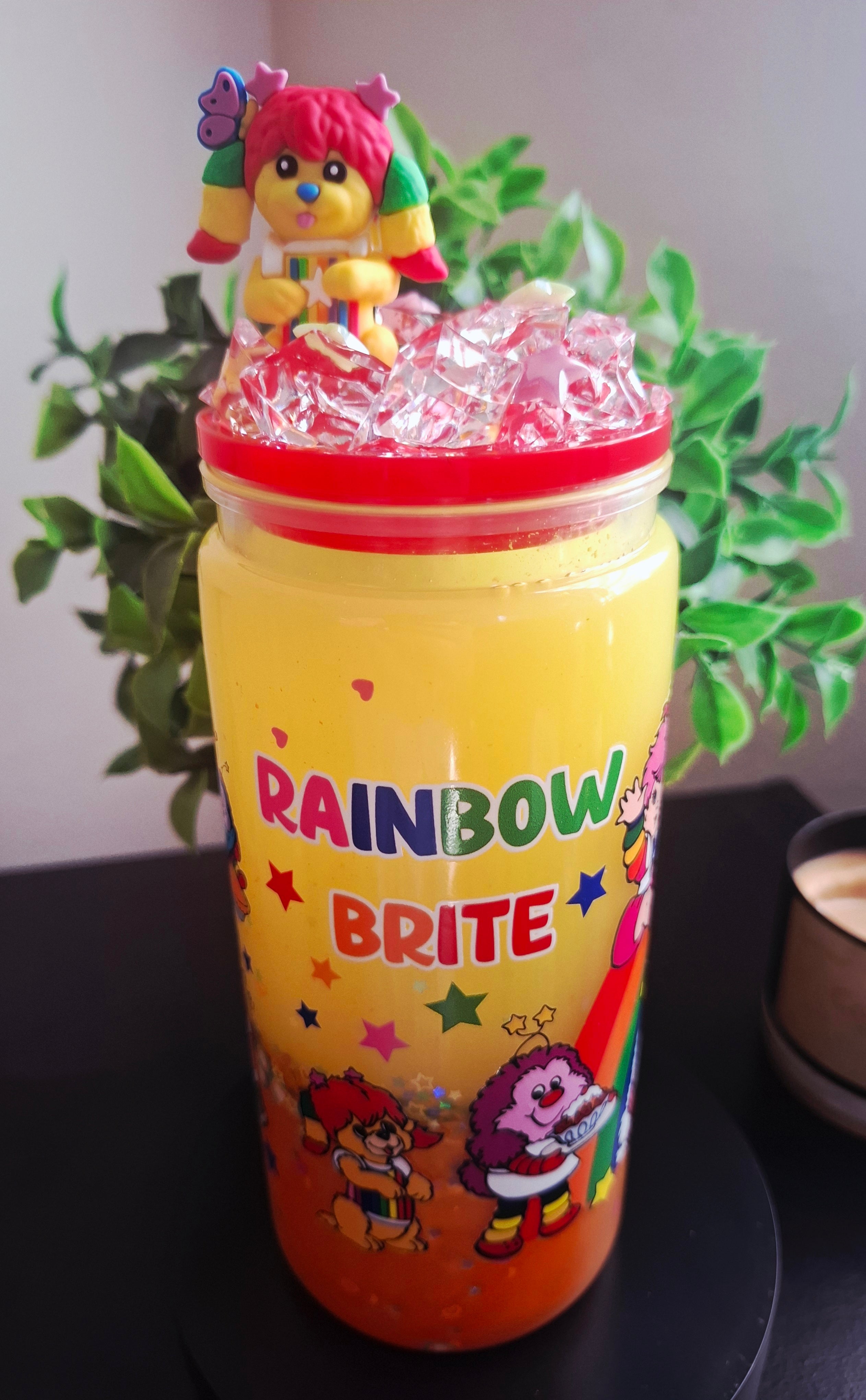 Rainbow Brite tapa decorada
